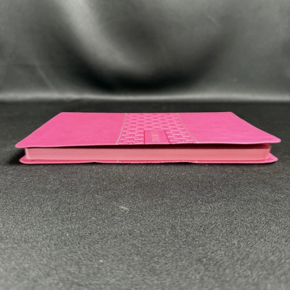 New NIV Pink Faith Over Fear Devotional Journal Leathersoft Guided Writing